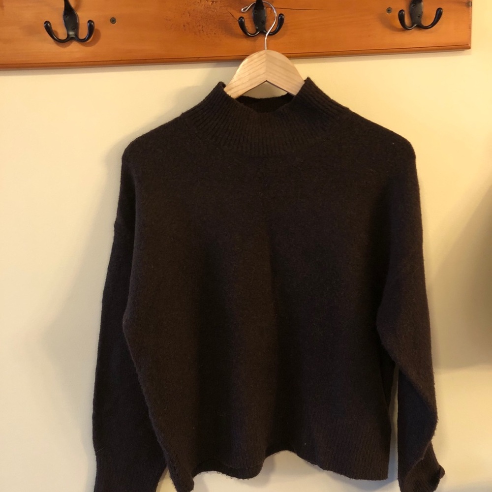 H&M Brown Mock Neck Sweater